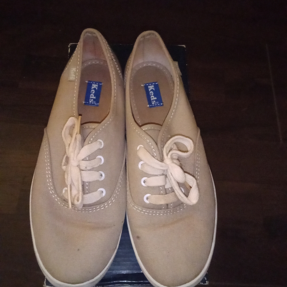 Keds Women's Beige Canvas Sneakers